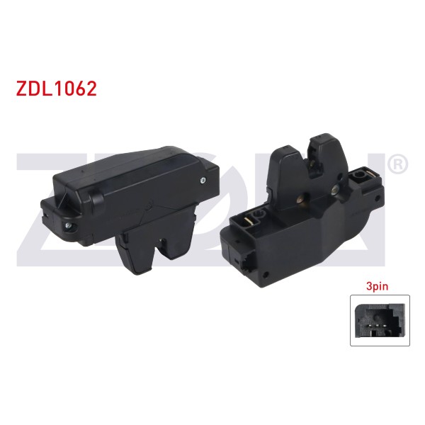 ZEGEN Bagaj Kilidi 3 Pin Peugeot 307 SW - 206 SW 1998-2007 / Citroen C3 - Citroen C4 - Citroen C5 I 2001-2009 - Kod ZDL1062 - OEM 8719.72