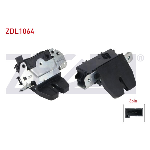 ZEGEN Bagaj Kilidi 3 Pin Opel Astra H 2004-2010 / Opel Zafira B 2005-2011 - Kod ZDL1064 - OEM 13188852