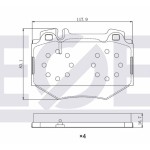 ZEGEN Fren Balata ON Ikazli Mercedes-benz S Serisi (W220) S 500 1998-2005 / Mercedes-benz S Serisi (W220) S 600 1998-2005 - Kod ZEG1065-00 - OEM A0034206120