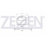 ZEGEN Arka Fren Balatası - Fisli Mercedes-benz Vito (W639)115 CDI 2003-2014 / Vito (W639) 110 CDI 2003-2014 / Mercedes-benz Viano (W639) 2.2 CDI 2003-2014 / Mercedes-benz Viano (W639) 2.0 CDI - Kod ZEG1110-02 - OEM A0014211010