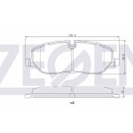 ZEGEN Fren Balata ON Ikazli Land Rover Rangerover Iii 3.0 TD 6 2002-2012 / Land Rover Discovery (Taa) 2.7 TD 2004-2010 - Kod ZEG1158-00 - OEM LR019618