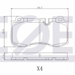 ZEGEN Fren Balata ON Mercedes-benz S Serisi (W221) S 320 CDI 2005-2013 / Mercedes-benz S Serisi (W221) S 350 2005-2013 - Kod ZEG1202-00 - OEM A0054207820