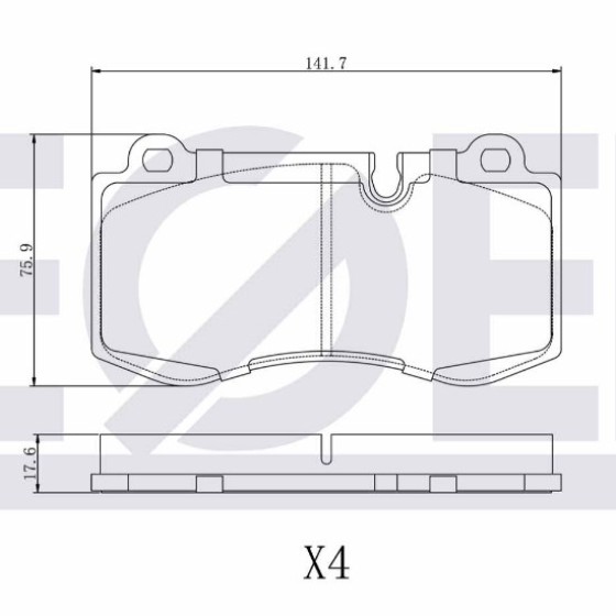 ZEGEN Fren Balata ON Mercedes-benz S Serisi (W221) S 320 CDI 2005-2013 / Mercedes-benz S Serisi (W221) S 350 2005-2013 - Kod ZEG1202-00 - OEM A0054207820 ürün görseli