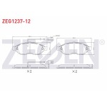 ZEGEN Fren Balata ON Cift Fisli Fiat Ducato 2.3 Mjt 2006-2014 / Jumper Iii 2.2 HDI 2006-2014 / Boxer Iii 2.2 HDI 2006-2014 - Kod ZEG1237-12 - OEM 1612433980