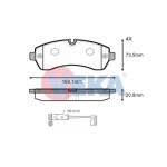 ZEGEN Ön Fren Balatası - Mercedes-benz Sprinter Jumbo Teker Çift Teker 2006> Crafter 2006> - Kod ZEG1243-00 - OEM A0044206820