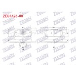 ZEGEN Fren Balata ON Renault Symbol Iii (JZ0 / 1) 1.5 DCI 16 Jant 2012- / Renault Clio IV 1.5 DCI 75 HP 2012- / Renault Clio IV 1.2 16V 16 2012- / Dacia Sandero Stepway 1.5 DCI - Kod ZEG1426-00 - OEM 410600222R