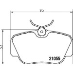 ZEGEN Fren Balata ON Mercedes-benz 190 (W201) 2.0 1982-1993 / 2.5 1982-1993 / D 2.5 1982-1993 / Bmw 3 Serisi (E30) 316 I 1982-1992 / 315 1982-1992 / 320 D 1982-1992 - Kod ZEG145-10 - OEM A0014201020