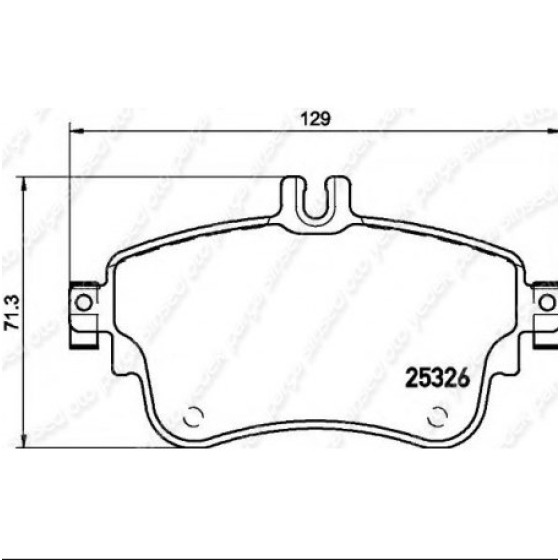 ZEGEN Fren Balata ON Mercedes-benz A Serisi (W176) A 180 2012- / A 200 2012- / B Serisi (Mercedes-benz W246) B 200 2011 - Kod ZEG1487-08 - OEM A0064204820 ürün görseli