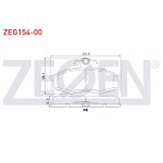 ZEGEN Fren Balata ON Skoda Favorit 136 1.3 1989-1994 / Forman 1.3 1990-1994 / Favorit Pick UP 1.3 1992-1997 / Ford Sierra (Gbc) 1.6 1982-1987 - Kod ZEG154-00 - OEM