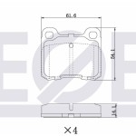 ZEGEN Fren Balata Arka Mercedes-benz 190 (W201) 2.0 1982-1993 / 190 (W201) D 2.5 1982-1993 - Kod ZEG157-00 - OEM A4604200120