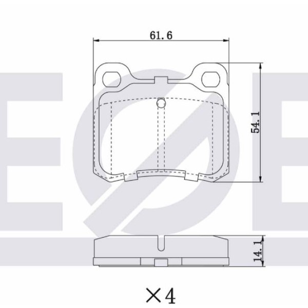 ZEGEN Fren Balata Arka Mercedes-benz 190 (W201) 2.0 1982-1993 / 190 (W201) D 2.5 1982-1993 - Kod ZEG157-00 - OEM A4604200120