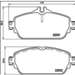 ZEGEN Fren Balata ON Mercedes-benz C Serisi (W205) C 180 2014- / C Serisi (W205) C 180 Bluetec 2014 - Kod ZEG1592-08 - OEM A0084203620