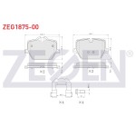 ZEGEN Bmw Fren Balata Arka Ikazli 3 Serisi (G20) 2018- / 4 Serisi (G22) 2019- / Z4 (G29) 2019 - Kod ZEG1875-00 - OEM 34206888835