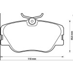 ZEGEN Fren Balata ON Fisli Mercedes-benz E Serisi (W124) E 200 D 1993-1995 / E Serisi (W124) E 200 1993-1995 / E Serisi (W124) E 250 D 1993-1995 A001 - Kod ZEG189-01 - OEM A0054204420