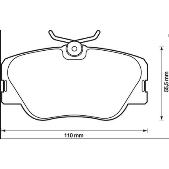 ZEGEN Fren Balata ON Fisli Mercedes-benz E Serisi (W124) E 200 D 1993-1995 / E Serisi (W124) E 200 1993-1995 / E Serisi (W124) E 250 D 1993-1995 A001 - Kod ZEG189-01 - OEM A0054204420 ürün görseli