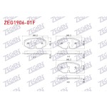 ZEGEN Fren Balata ON Fisli Volkswagen Golf Viii 2020- / Skoda Octavia IV 2019- / Seat Leon 2019 - Kod ZEG1906-01F - OEM 5WA698151A