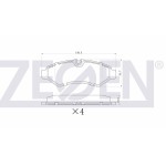 ZEGEN Arka Fren Balatası - Mercedes-benz Sprinter 3.5 T(907)tek Teker 316 CDI 2018-(907)414 CDI 2018- Tek Teker - Kod ZEG1928-00 - OEM A9104235600