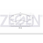 ZEGEN Arka Fren Balatası - Merc Mercedes-benz Sprinter Yeni Model 5T (907) 516 CDI - 519 CDI 2018- Cift Teker - Kod ZEG1929-00 - OEM A9074231800