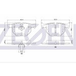 ZEGEN Bmw Fren Balata Arka 5 Serisi (E60) 525 I 17.00mm 2003-2010 - Kod ZEG381-60 - OEM 34216763043