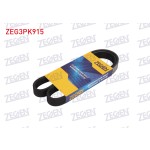 ZEGEN Motor Kayışı - Kanalli V Kayisi 3pk915 Fiat Palio-fiat Siena 1.2 8V - OEM ZEG3PK915