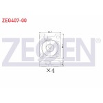 ZEGEN Fren Balata Arka Mercedes-benz C Serisi (W202) C 250 TD 1993-2000 / S Class (W140) 3.2 1991-1998 - Kod ZEG407-00 - OEM A0024200520