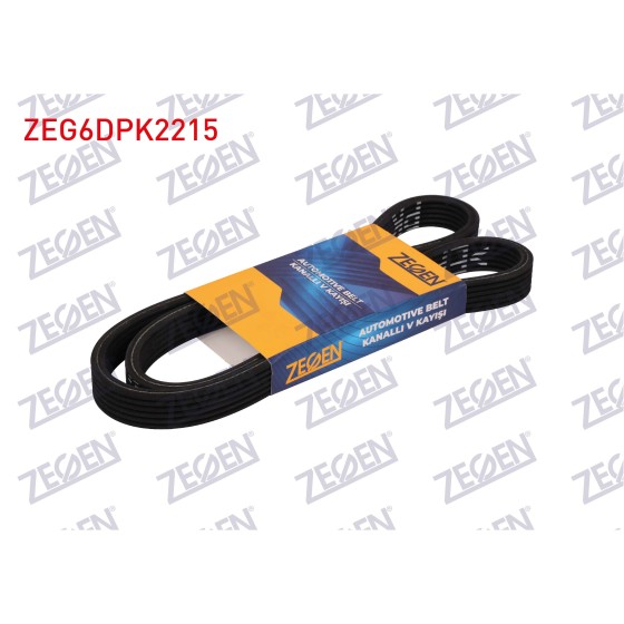 ZEGEN Motor Kayışı - Kanalli V Kayisi (Cift Kanalli) Mercedes-benz Sprinter 06- / Vito / Mercedes-benz Viano 10 - Kod ZEG6DPK2215 - OEM A0039933396 ürün görseli