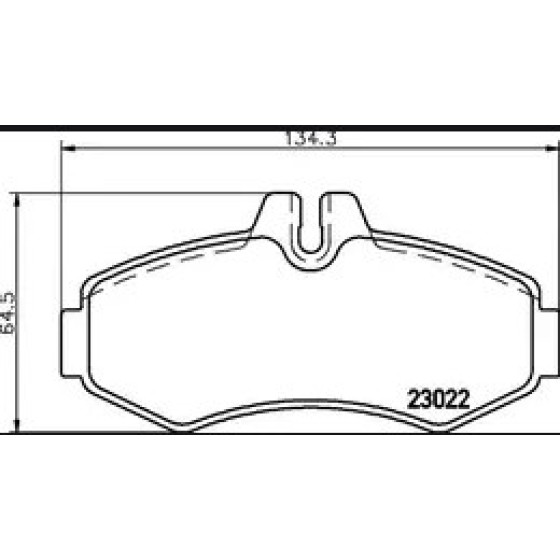 ZEGEN Ön Fren Balatası - Mercedes-benz Vito (638) 108 CDI 1997-2003 / Vito (638) 110 CDI 1997-2003 - Kod ZEG701-00 - OEM A0034200120 ürün görseli