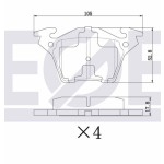 ZEGEN Arka Fren Balatası - Mercedes-benz Vito (638) 110 CDI 1997-2003 / Vito (638) 108 CDI 1997-2003 - Kod ZEG717-00 - OEM A0004214210