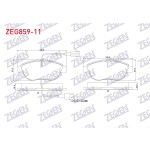ZEGEN Fren Balata ON Fisli Fiat Doblo 1.3 Mjt 90 HP 2010- / G.fiat Punto 1.3 Mjt 1.4 T-jet 120 HP 2007- / Fiat Linea 1.6 Mjt 120 HP 2007- / Fiat Bravo II 1.4 T-j - Kod ZEG859-11 - OEM 2005-2012/LINEA
