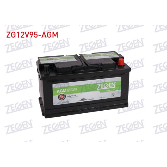 ZEGEN Aku Agm Start / Stop L5 12V 95 Amper Vito Akümülatör - OEM ZG12V95-AGM ürün görseli