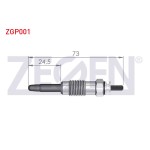 ZEGEN Buji - Kizdirma Buji 11V Citroen Berlingo (MF) 1.9D 1996-2008 / Citroen Jumper I 1.9TD 1994-2002 / Fiat Ducato (230) 1.9TD 1994-2002 / Peugeot Partner (5, 5F) - Kod ZGP001 - OEM 0001597701