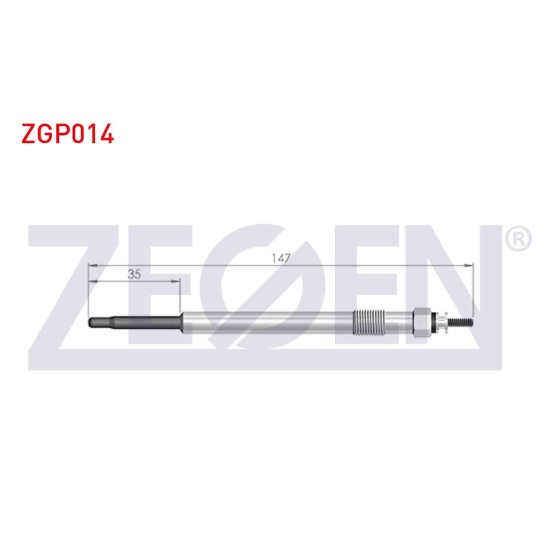 ZEGEN Buji - Kizdirma Buji 11, 5V Citroen Jumper Iii 2.2HDI 2006-2014 / Peugeot Boxer Iii 2.2HDI 2006-2014 / Ford Transit (V347) 2.2tdci 2006-2014 / Ford Mondeo Iii 2.0 - Kod ZGP014 - OEM 1309471 ürün görseli