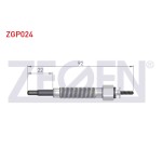 ZEGEN Buji - Kizdirma Buji 12V Hyundai H100 2.5D 1993-2004 / Mitsubishi L300 (P0W, P1W) 2.5D 1986-2006 / Bongo K2500 2.5tci 2003- / Nissan Pick UP (D21) 2.5D - Kod ZGP024 - OEM 1106543G01