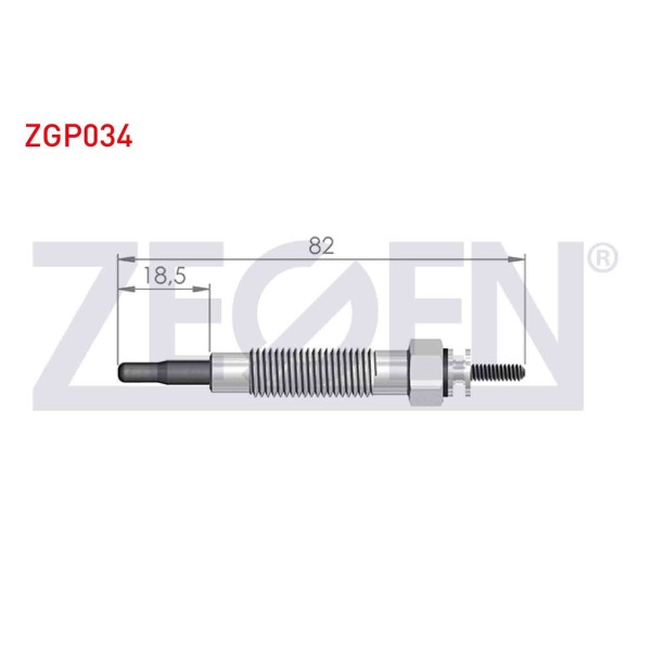 ZEGEN Buji - Kizdirma Buji 11V Mitsubishi L300 (P0W, P1W) 2.5D 1986-2006 / Mitsubishi L200 (K7T, K6T) 2.5D 1996-2007 - Kod ZGP034 - OEM MD301950