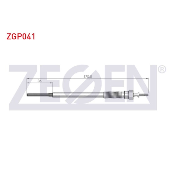 ZEGEN Buji - Kizdirma Buji 11V Toyota Avensis (T22-t25) 2.0d-4d 1997-2008 / / Hi-lux Pick UP (Kun_) 2.5d-4d 2005-2015 / Land Cruiser (J12) 3.0d-4d 2002-2008 - Kod ZGP041 - OEM 19850 ürün görseli