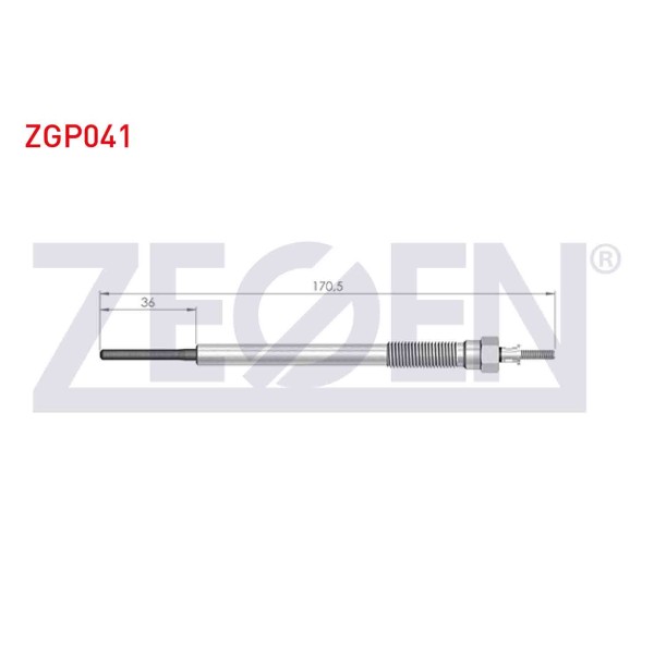 ZEGEN Buji - Kizdirma Buji 11V Toyota Avensis (T22-t25) 2.0d-4d 1997-2008 / / Hi-lux Pick UP (Kun_) 2.5d-4d 2005-2015 / Land Cruiser (J12) 3.0d-4d 2002-2008 - Kod ZGP041 - OEM 19850