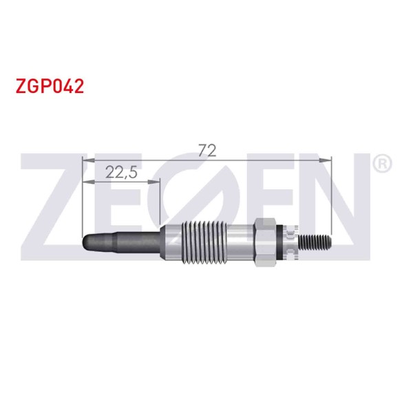 ZEGEN Buji - Kizdirma Buji 11, 5V Mercedes-benz 190 (W201) 2.0-2.5d 1982-1993 / E Serisi (W124) 1984-1995 / Vito (638) 1997-2003 / Ssangyong Korando - Kod ZGP042 - OEM A0001599601