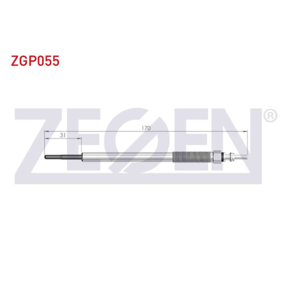 ZEGEN Buji - Kizdirma Buji 11V Mitsubishi L200 Triton (Ka_t, Kb_t) 2.5di-d (KA4T) 2010-2015 / Mitsubishi L200 Triton (Kj_kk_kl_) 2.5di-d 2015 - Kod ZGP055 - OEM 1820A006
