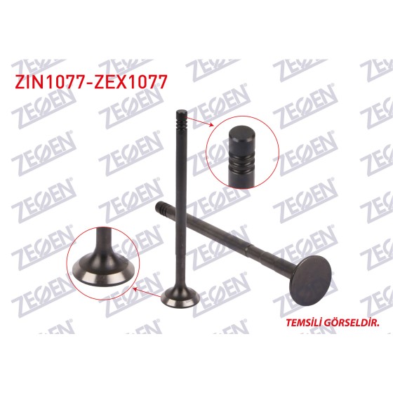 ZEGEN Subap - Takim (Nitrasyonlu) Volkswagen Passat / Volkswagen Tiguan / Volkswagen Transporter 2.0 Audi TDI 16V Eng. (CA) Crafter Ckub - Kod ZIN1077-ZEX1077 ürün görseli