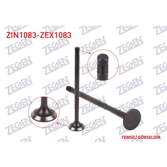 ZEGEN Subap - Takim (Nitrasyonlu) Volkswagen Polo 1.2 LT 6V Eng. (Awy, Bmd, Bbm) - Kod ZIN1083-ZEX1083 - OEM 032109601L ürün görseli