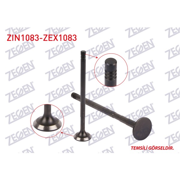 ZEGEN Subap - Takim (Nitrasyonlu) Volkswagen Polo 1.2 LT 6V Eng. (Awy, Bmd, Bbm) - Kod ZIN1083-ZEX1083 - OEM 032109601L