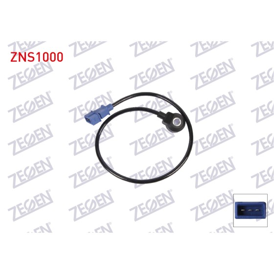 ZEGEN Vuruntu Sensoru Volkswagen Polo 1.6 1996-2002 / Volkswagen Passat 1.8 1996-2000 / Seat Ibiza 1.6 1993-2002 / Seat Cordoba 1.6 1999-2002 - Kod ZNS1000 - OEM 054905377G ürün görseli
