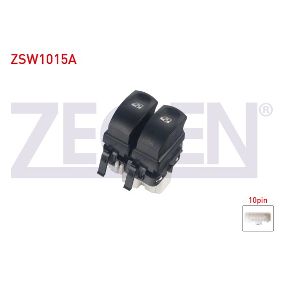 ZEGEN Cam Acma Anahtari Ciftli Beyaz Soketli Turuncu Isik 10 Pin Renault Clio Iii 2005-2012 / Renault Modus 2004- / Renault Clio Renault Symbol - Renault Twingo 1998-2005 - Kod ZSW1015A - OEM 8200214938 ürün görseli