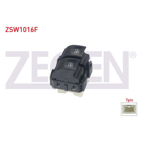 ZEGEN Cam Acma Anahtari Ciftli Beyaz Soketli Turuncu Isik 7 Pin Renault Captur - Renault Clio IV 2013- / Kangoo 1998-2008 / Renault Symbol II 2008-2012 / Dacia Logan II - Kod ZSW1016F - OEM 254110431R ürün görseli