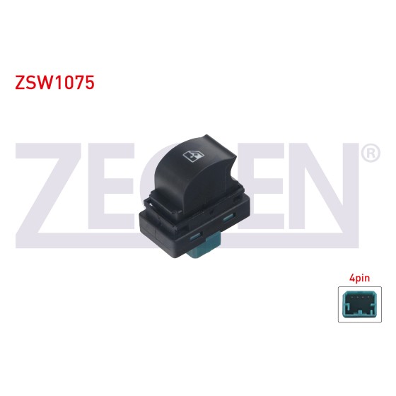 ZEGEN Cam Acma Anahtari Tekli Turuncu Isik 4 Pin Fiat Fiorino - Peugeot Bipper - Citroen Nemo - Ducato - Boxer Iii - Jumper Iii 2007 - Kod ZSW1075 - OEM 6554.XV ürün görseli