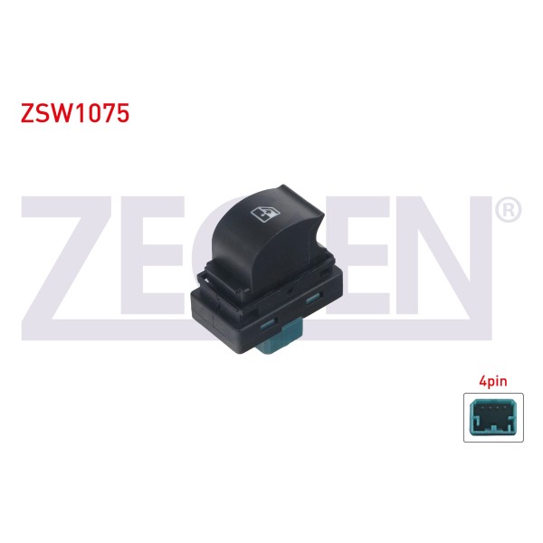 ZEGEN Cam Acma Anahtari Tekli Turuncu Isik 4 Pin Fiat Fiorino - Peugeot Bipper - Citroen Nemo - Ducato - Boxer Iii - Jumper Iii 2007 - Kod ZSW1075 - OEM 6554.XV