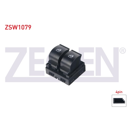 ZEGEN Cam Acma Anahtari Ciftli Kirmizi Isik 4 Pin Fiat Linea 2007 - Kod ZSW1079 - OEM ürün görseli