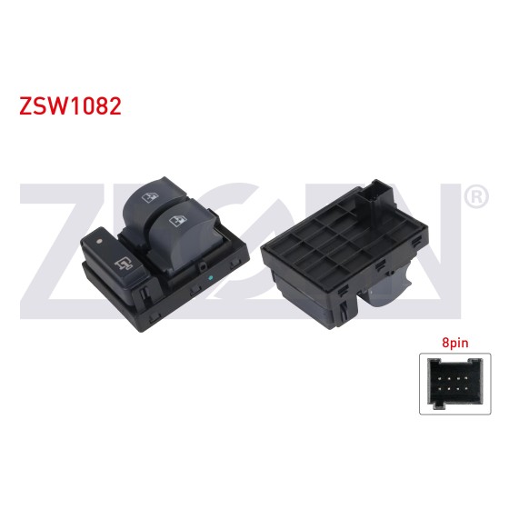 ZEGEN Cam Acma Anahtari Ciftli Turuncu Isik 8 Pin Fiat Doblo 2010- / Ducato - Boxer Iii - Jumper Iii 2006-2014 - Kod ZSW1082 - OEM 6490.XP ürün görseli