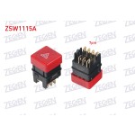 ZEGEN Flasor Anahtari Kare 7 Pin Kirmizi Isik Fiat Dogan Slx 1993-2002 - Kod ZSW1115A - OEM 176436110