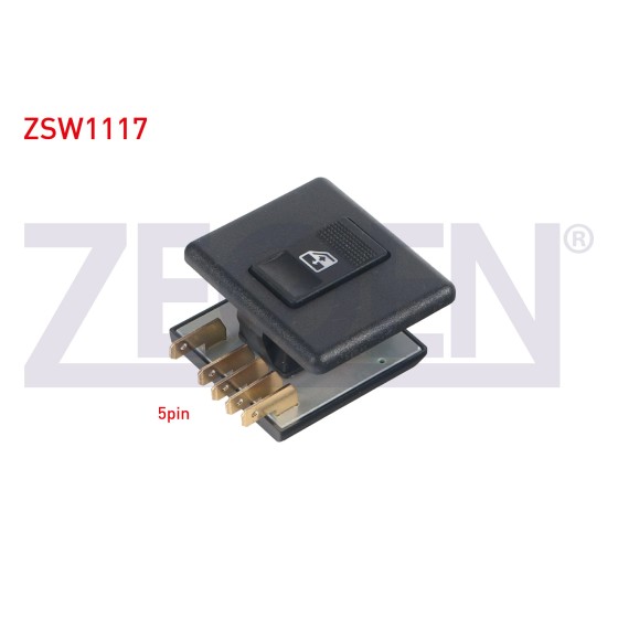 ZEGEN Cam Acma Anahtari Tekli 5 Pin Fiat Dogan L - Fiat Uno 1993-2002 - Kod ZSW1117 - OEM 181449780 ürün görseli
